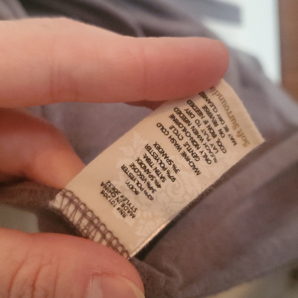 Soft Surroundings Grey Robe - Picture 7 of 8